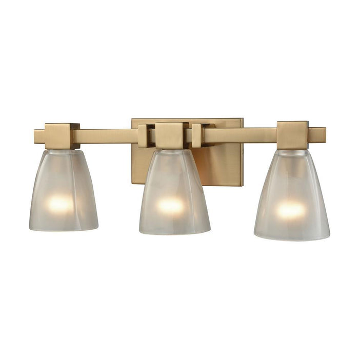 Elk Ensley 3 Light Vanity Lamp In Satin Brass Model: 11992/3