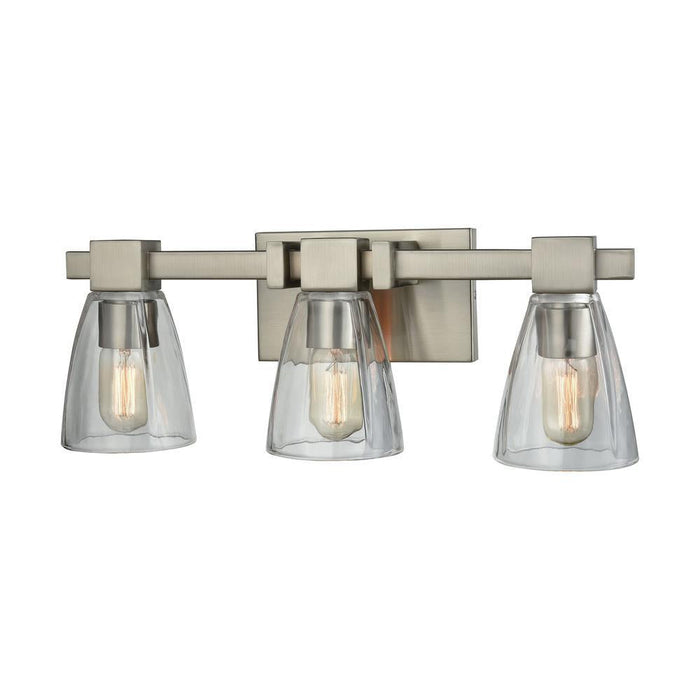 Elk Ensley 3 Light Vanity Lamp In Satin Nickel Model: 11982/3