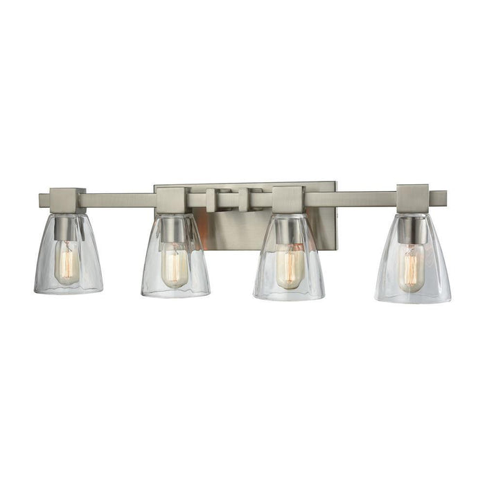 Elk Ensley 4 Light Vanity Lamp In Satin Nickel Model: 11983/4