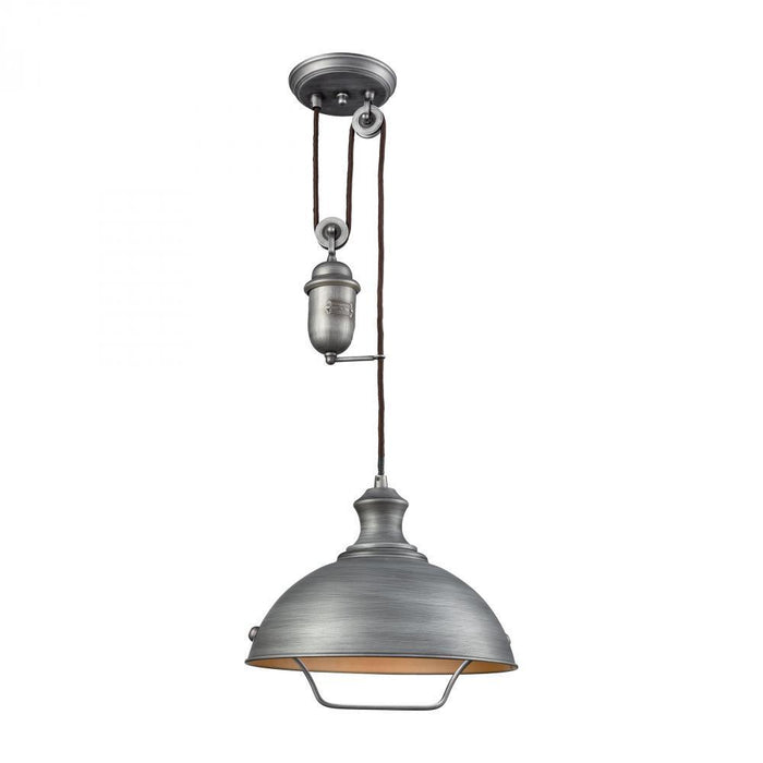 Elk Farmhouse 1 Light Adjustable Pendant In Model: 65161-1