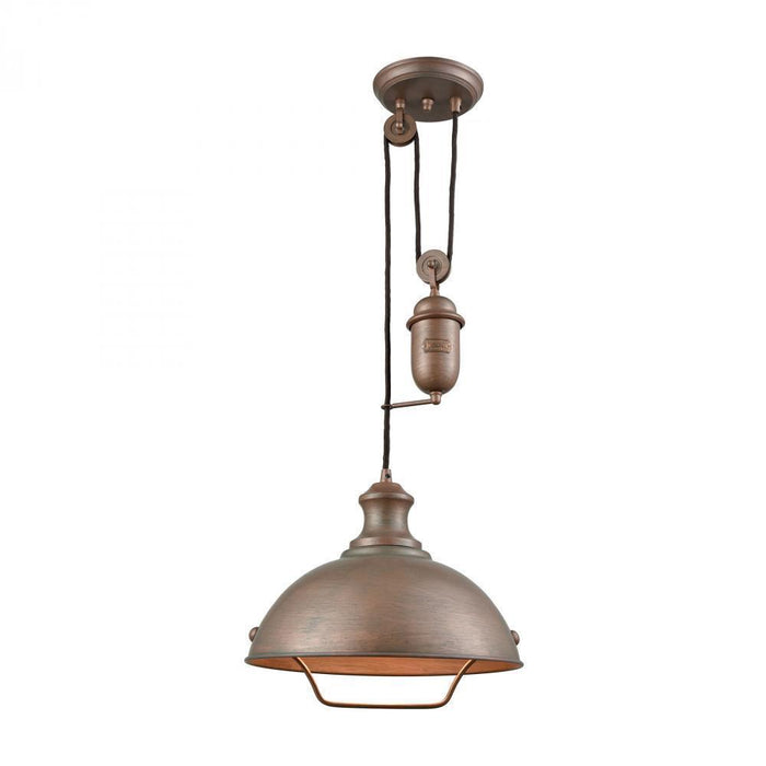 Elk Farmhouse 1 Light Adjustable Pendant In Model: 65271-1