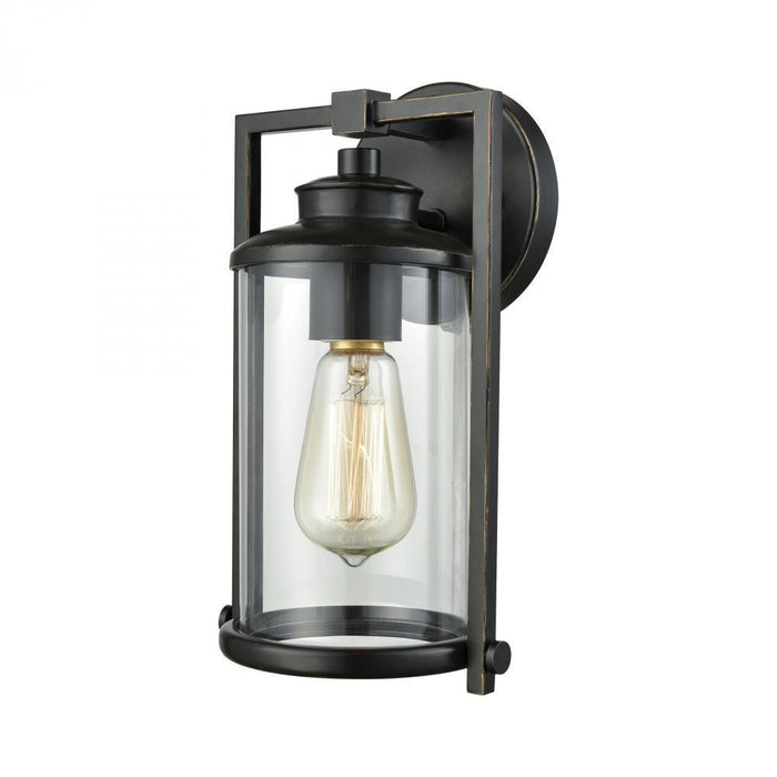 Elk Frampton 1 Light Outdoor Wall Lamp In Aged Model: 46080/1