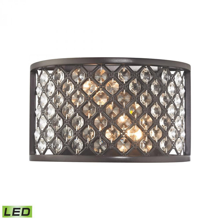 Elk Genevieve 2 Light Sconce In Oil Rubbed Bronze Model: 32100/2-LED