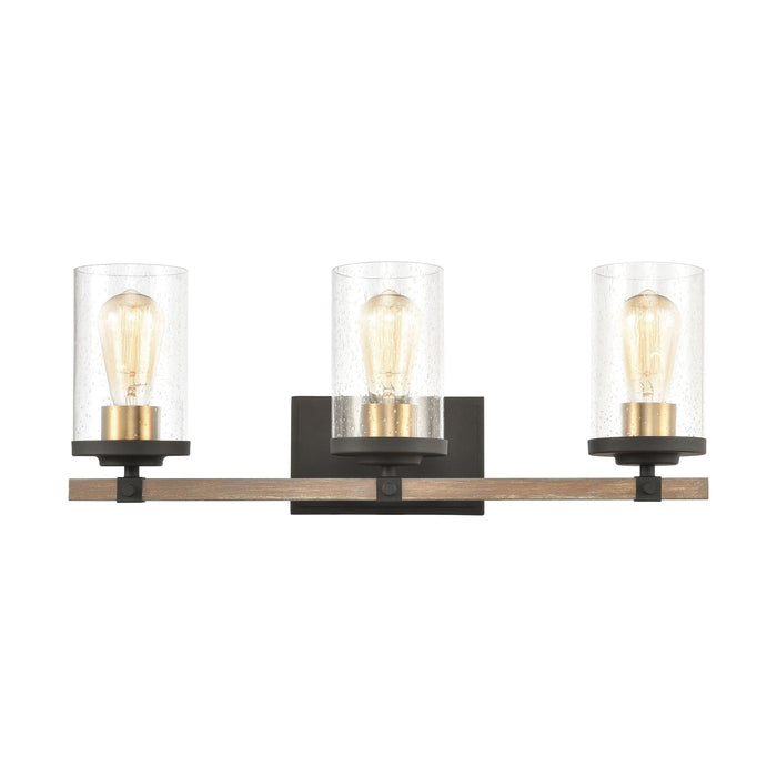 Elk Geringer 3 Light Vanity Light In Charcoal And Model: 47283/3