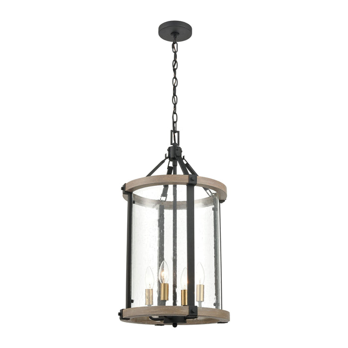 Elk Geringer 4 Light Pendant In Charcoal And Model: 47287/4