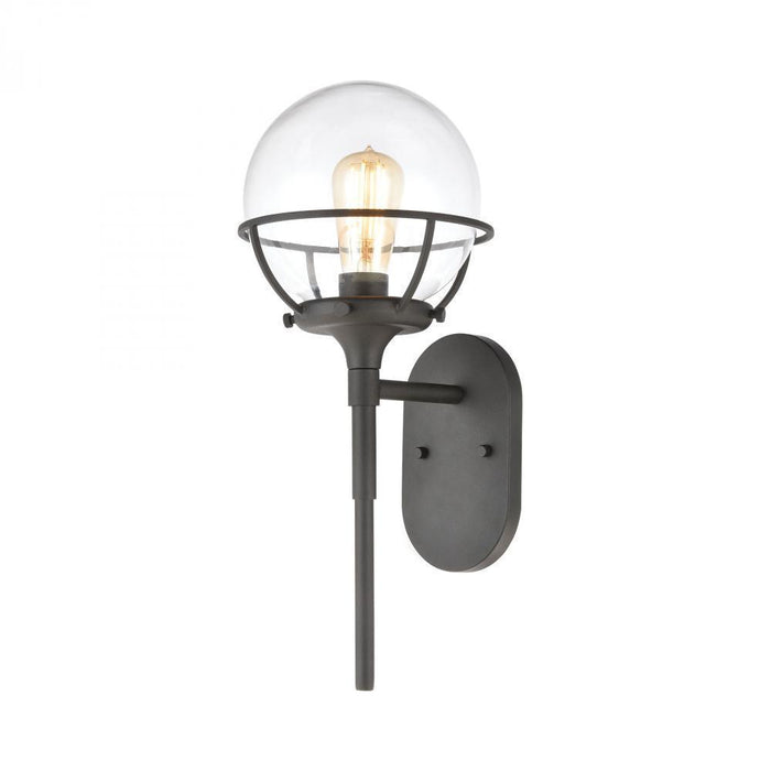 Elk Girard 1 Light Sconce In Charcoal With Clear Model: 57289/1