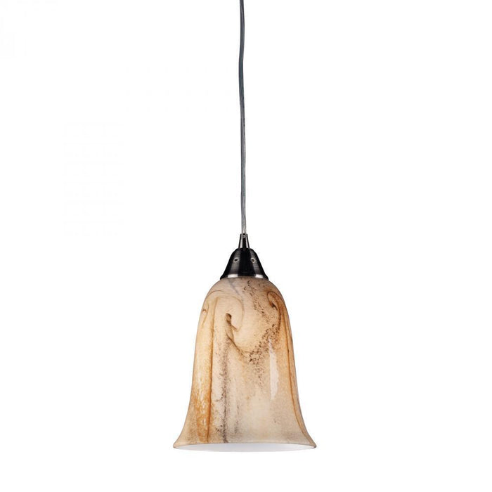 Elk Granite 1 Light Mini Pendant In Satin Nickel Model: 31138/1-LED