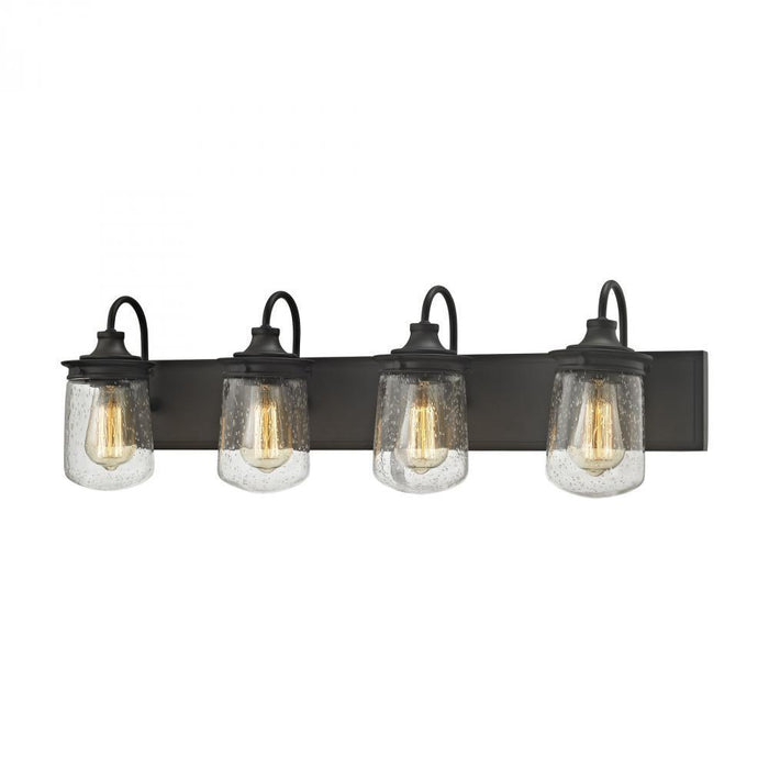 Elk Hamel 4 Light Vanity Lamp In Oil Rubbed Model: 81213/4