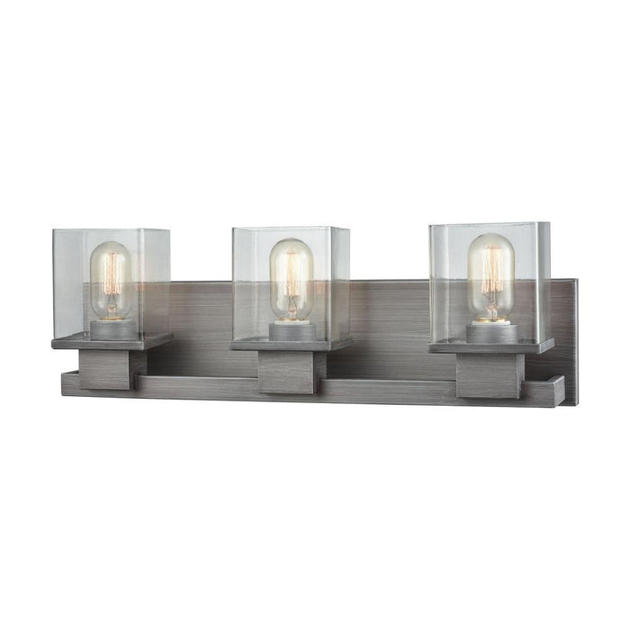 Elk Hotelier 3 Light Vanity Sconce In Weathered Model: 11942/3