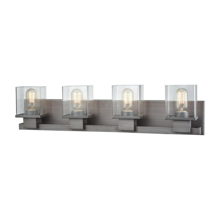 Elk Hotelier 4 Light Vanity Sconce In Weathered Model: 11943/4