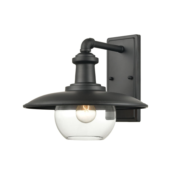 Elk Jackson 1 Light Outdoor Sconce In Matte Black Model: 45431/1