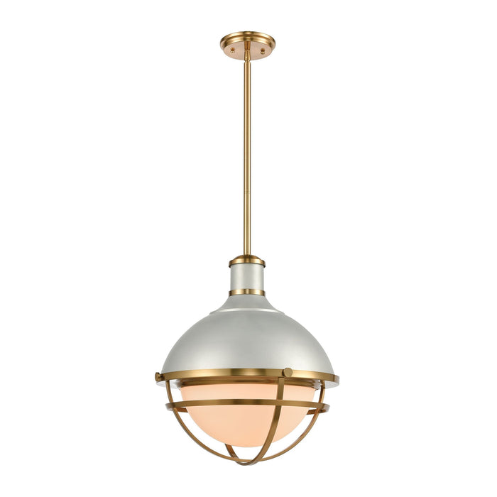 Elk Jenna 1 Light Pendant In Satin Silver And Model: 16565/1