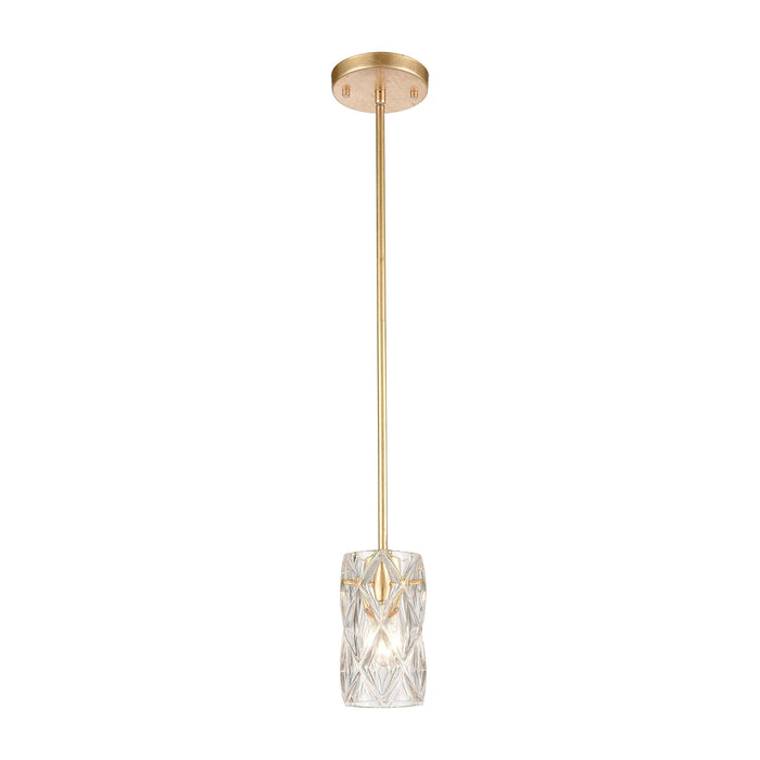 Elk Jenning 1 Light Mini Pendant In Parisian Gold Model: 12273/1