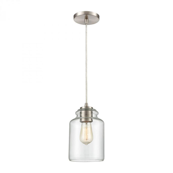 Elk Josie 1 Light Mini Pendant In Satin Nickel Model: 85213/1