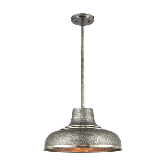 Elk Kerin 1 Light Pendant In Polished Nickel With Model: 15575/1