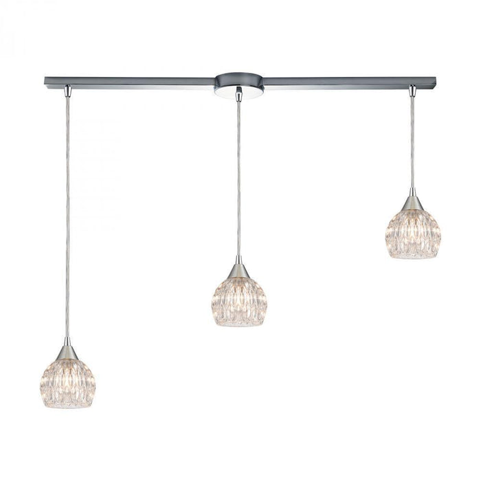 Elk Kersey 3 Light Linear Mini Pendant Fixture In Model: 10824/3L