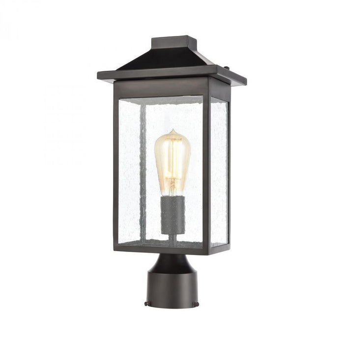 Elk Lamplighter 1 Light Post Mount In Matte Black Model: 46704/1