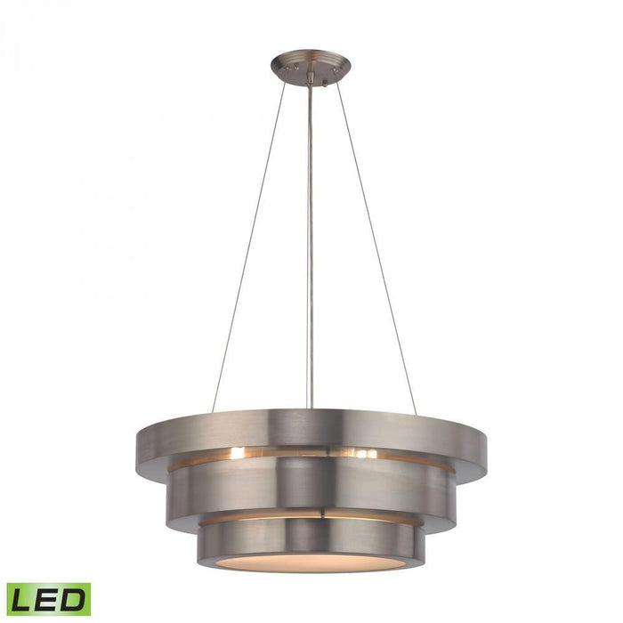 Elk Layers 3 Light Chandelier In Brushed Model: 32225/3-LED