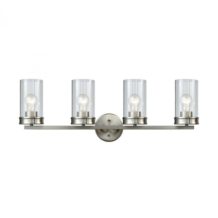 Elk Leland 4 Light Vanity Lamp In Satin Nickel Model: 81303/4