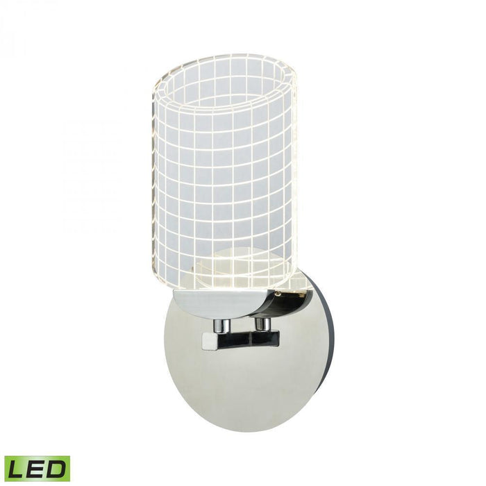 Elk Lightlines 1 Light Wall Lamp In Polished Model: 54020/LED