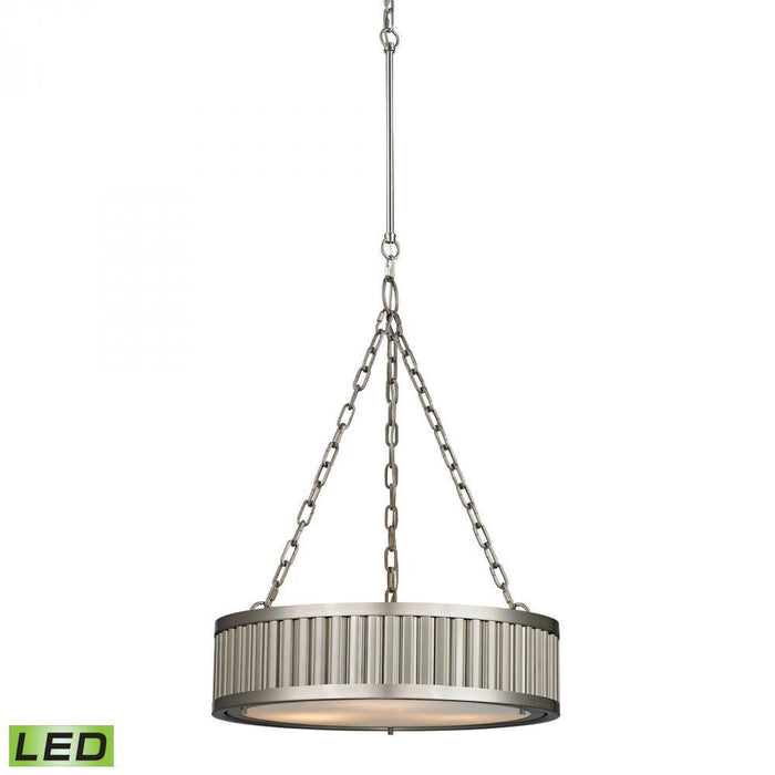 Elk Linden Manor 3 Light Chandelier In Brushed Model: 46114/3-LED