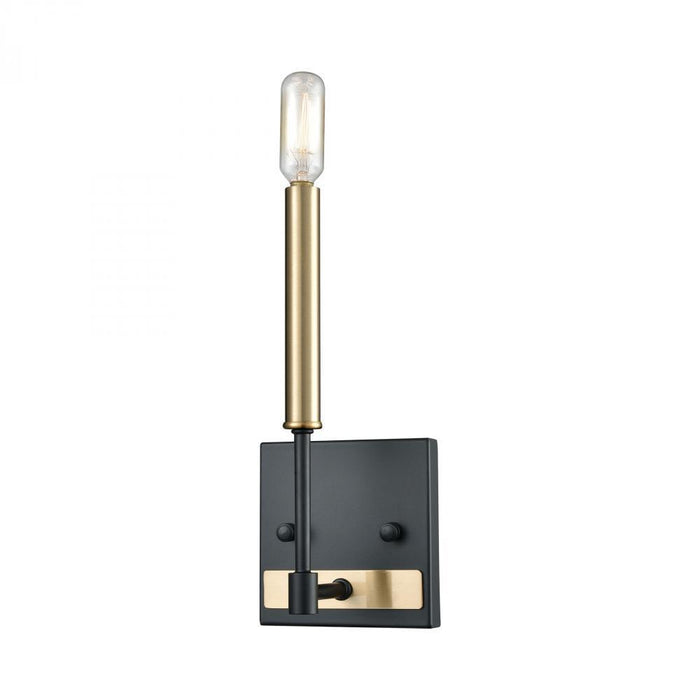 Elk livington Livingston 1 Light Vanity Lamp In Matte Black Model: 15273/1