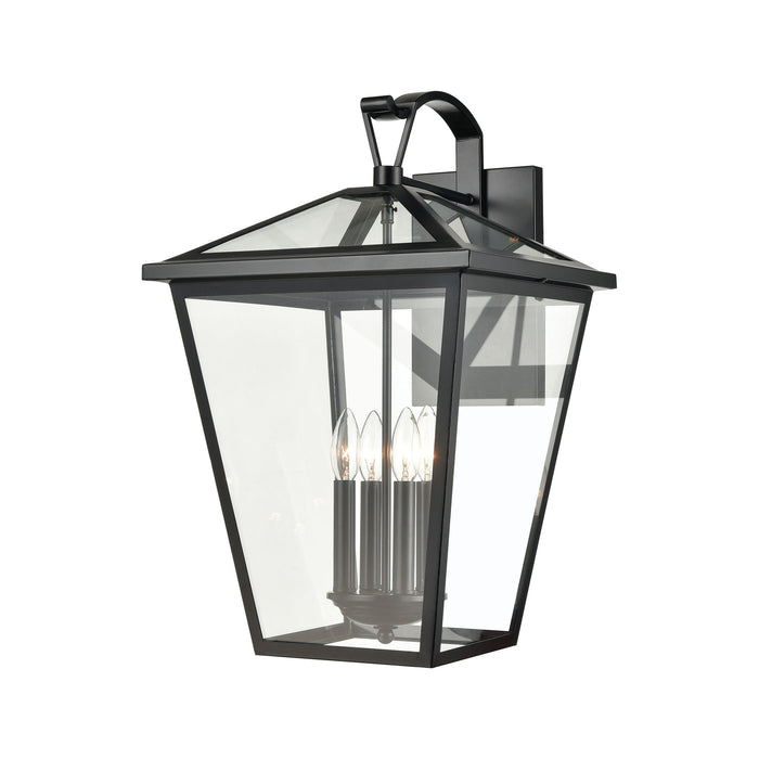 Elk Main Street 4 Light Outdoor Sconce In Black Model: 45473/4