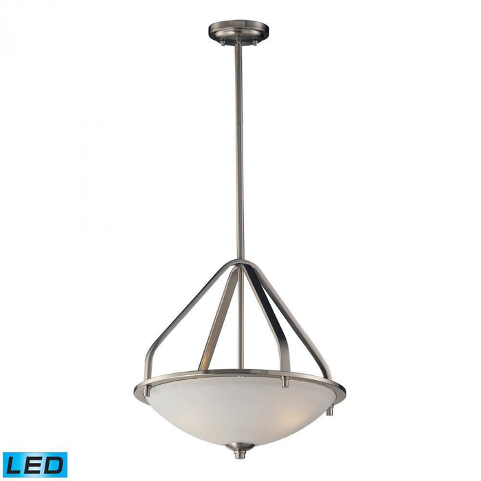 Elk Mayfield 3 Light Pendant In Brushed Nickel  Model: 17143/3-LED