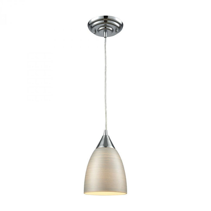 Elk Merida 1 Light Mini Pendant In Chrome With Model: 56530/1