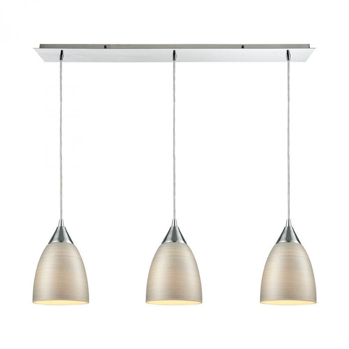 Elk Merida 3 Light Linear Mini Pendant Fixture In Model: 56530/3LP