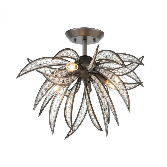 Elk Naples 5 Light Semi Flush Mount In Dark Model: 16362/5