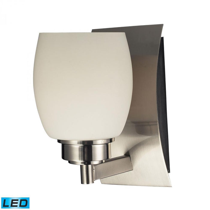 Elk Northport 1 Light Vanity Lamp In Satin Nickel Model: 17100/1-LED