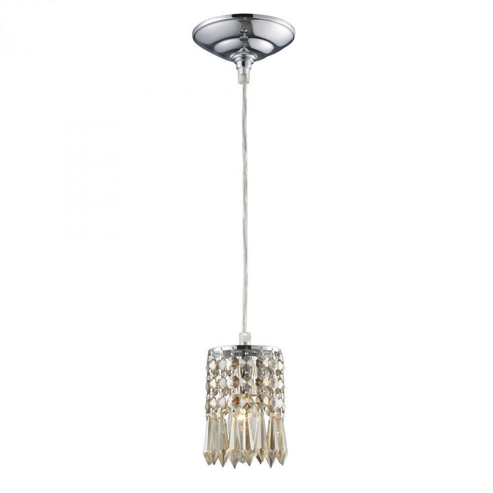 Elk Optix 1 Light Mini Pendant In Polished Chrome Model: 11208/1