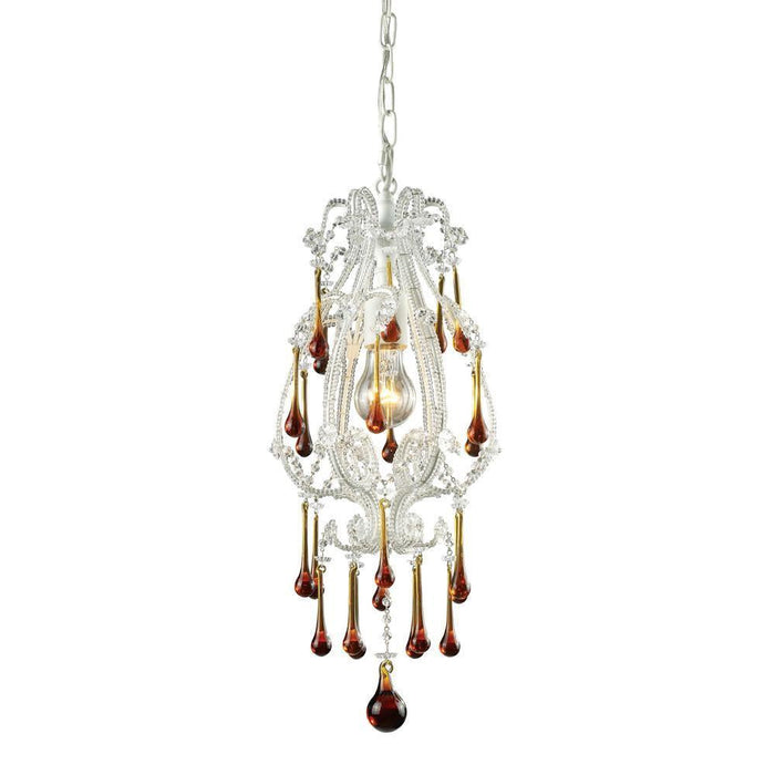 Elk Opulence 1 Light Mini Pendant In Antique Model: 12003/1AMB