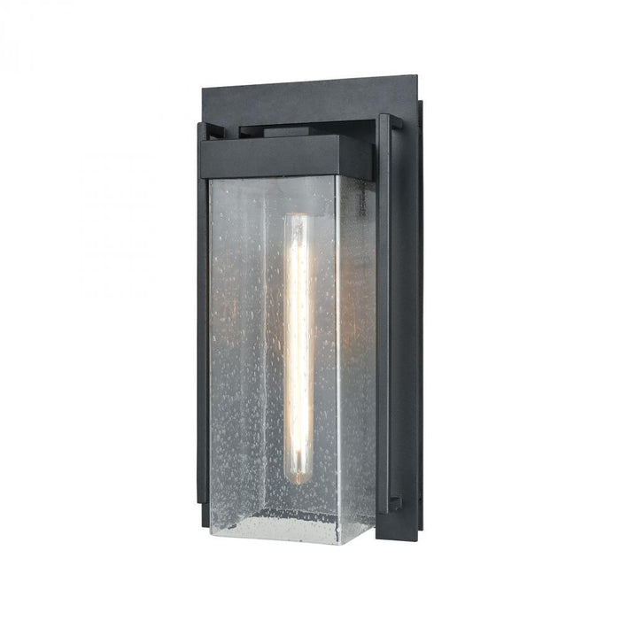 Elk Overton 1 Light Outdoor Sconce In Matte Black Model: 47502/1