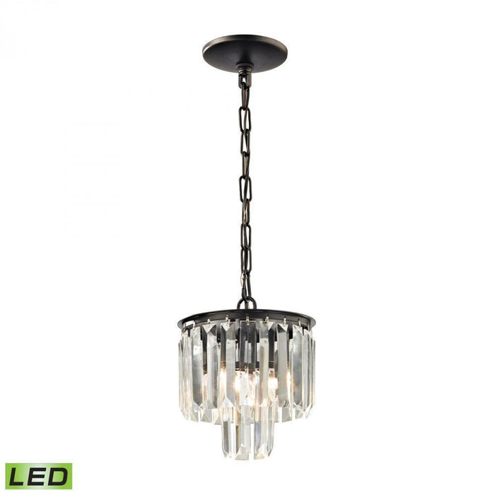 Elk Palacial 1 Light Mini Pendant In Oil Rubbed Model: 15224/1-LED