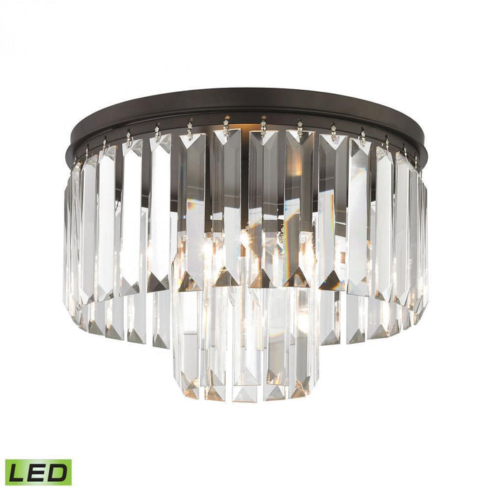 Elk Palacial 1 Light Semi Flush In Oil Rubbed Model: 15223/1-LED