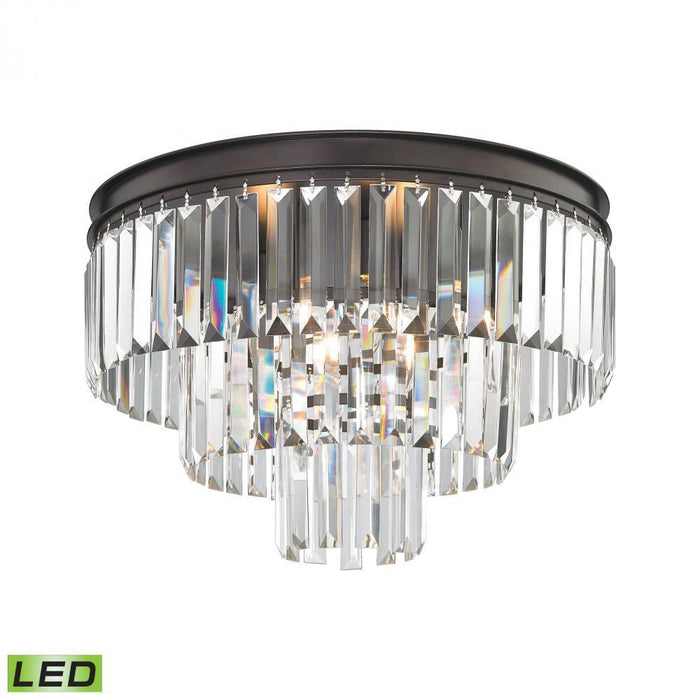 Elk Palacial 3 Light Semi Flush In Oil Rubbed Model: 15225/3-LED