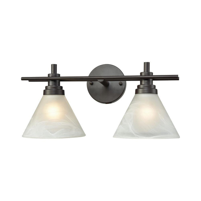 Elk Pemberton 2 Light Vanity Lamp In Oil Rubbed Model: 12401/2