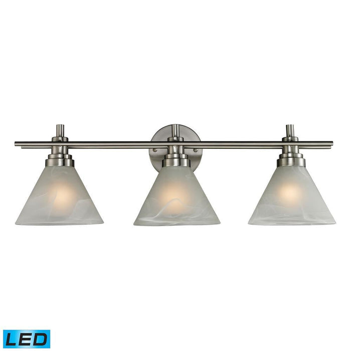 Elk Pemberton 3 Light Vanity Lamp In Brushed Model: 11402/3-LED