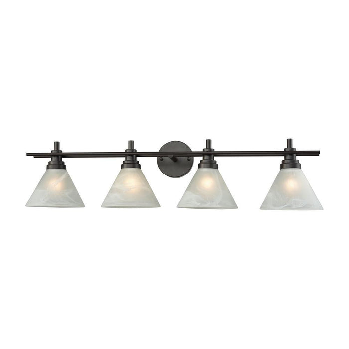 Elk Pemberton 4 Light Vanity Lamp In Oil Rubbed Model: 12404/4