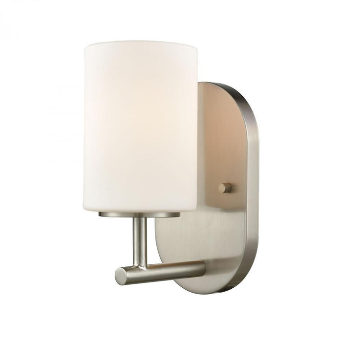 Elk Pemlico 1 Light Vanity Lamp In Satin Nickel Model: 57130/1