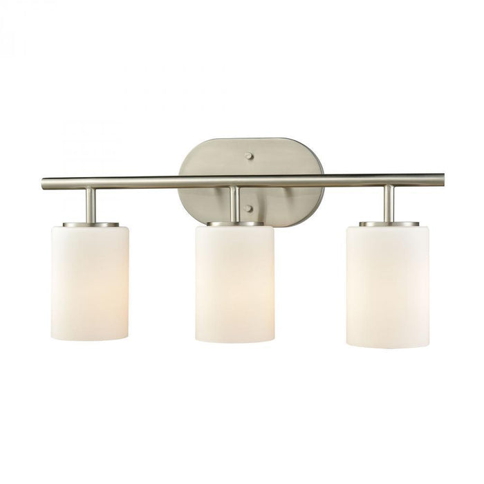 Elk Pemlico 3 Light Vanity Lamp In Satin Nickel Model: 57132/3