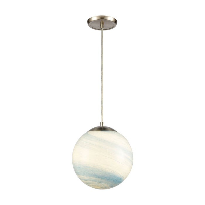 Elk Planetario 1 Light Mini Pendant In Satin Model: 30180/1