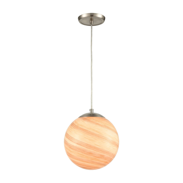 Elk Planetario 1 Light Mini Pendant In Satin Model: 30190/1