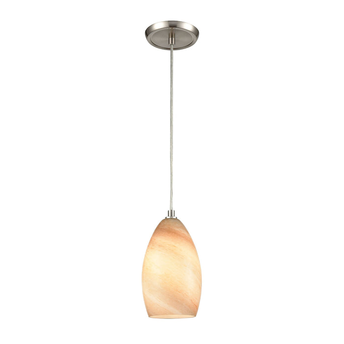 Elk Planetario 1 Light Mini Pendant In Satin Model: 30250/1