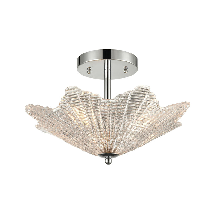 Elk Radiance 3 Light Semi Flush In Polished Model: 60174/3