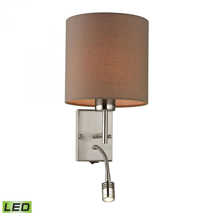 Elk Regina 2 Light Wall Lamp In Brushed Nickel Model: 17151/2-LED