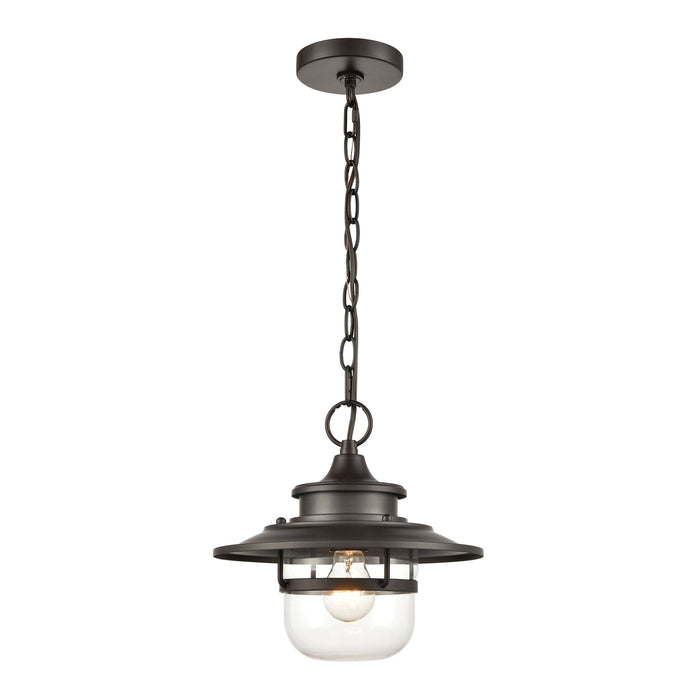 Elk Renninger 1 Light Outdoor Pendant In Oil Model: 46072/1