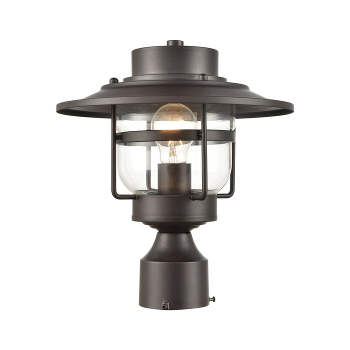 Elk Renninger 1 Light Outdoor Post Mount In Oil Model: 46073/1